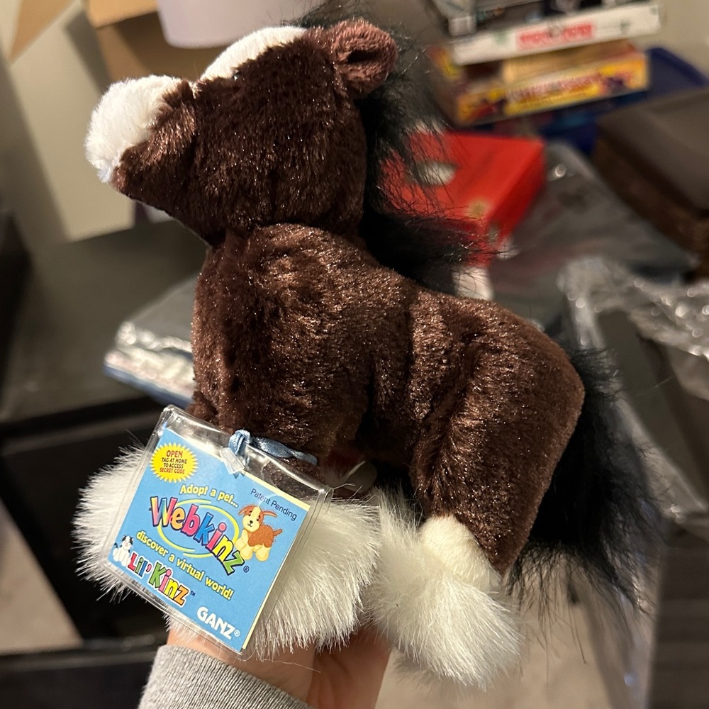 Webkinz Brown and White Plush Horse Stuffed Animal Plushie